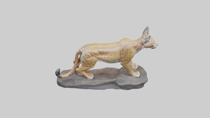 3D model Lynx statue model VR / AR / low-poly