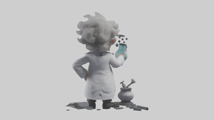 3D model Mad scientist model VR / AR / low-poly
