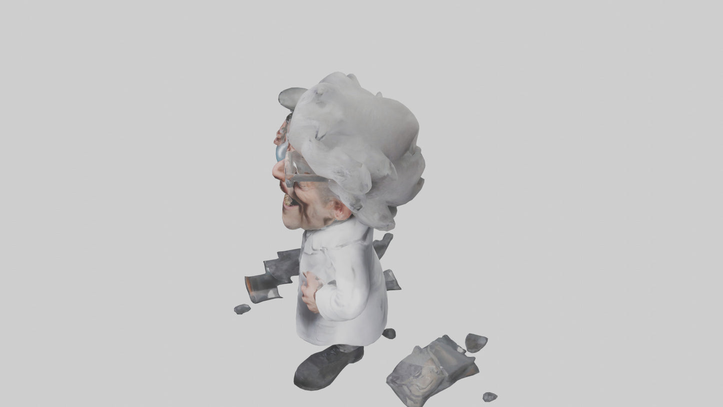3D model Mad scientist model VR / AR / low-poly