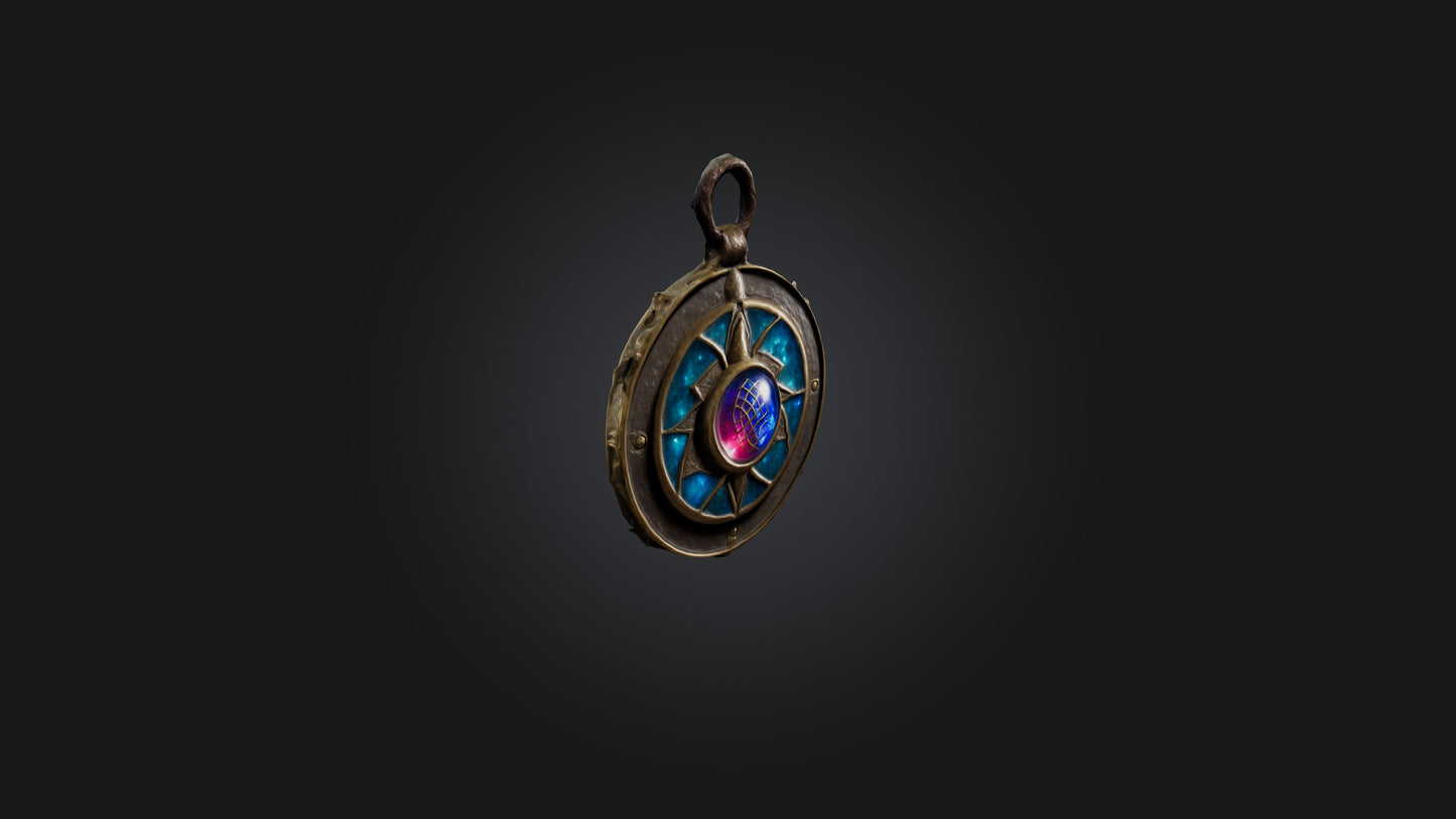 3D model Magic Amulet VR / AR / low-poly