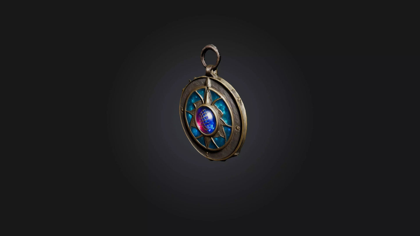 3D model Magic Amulet VR / AR / low-poly