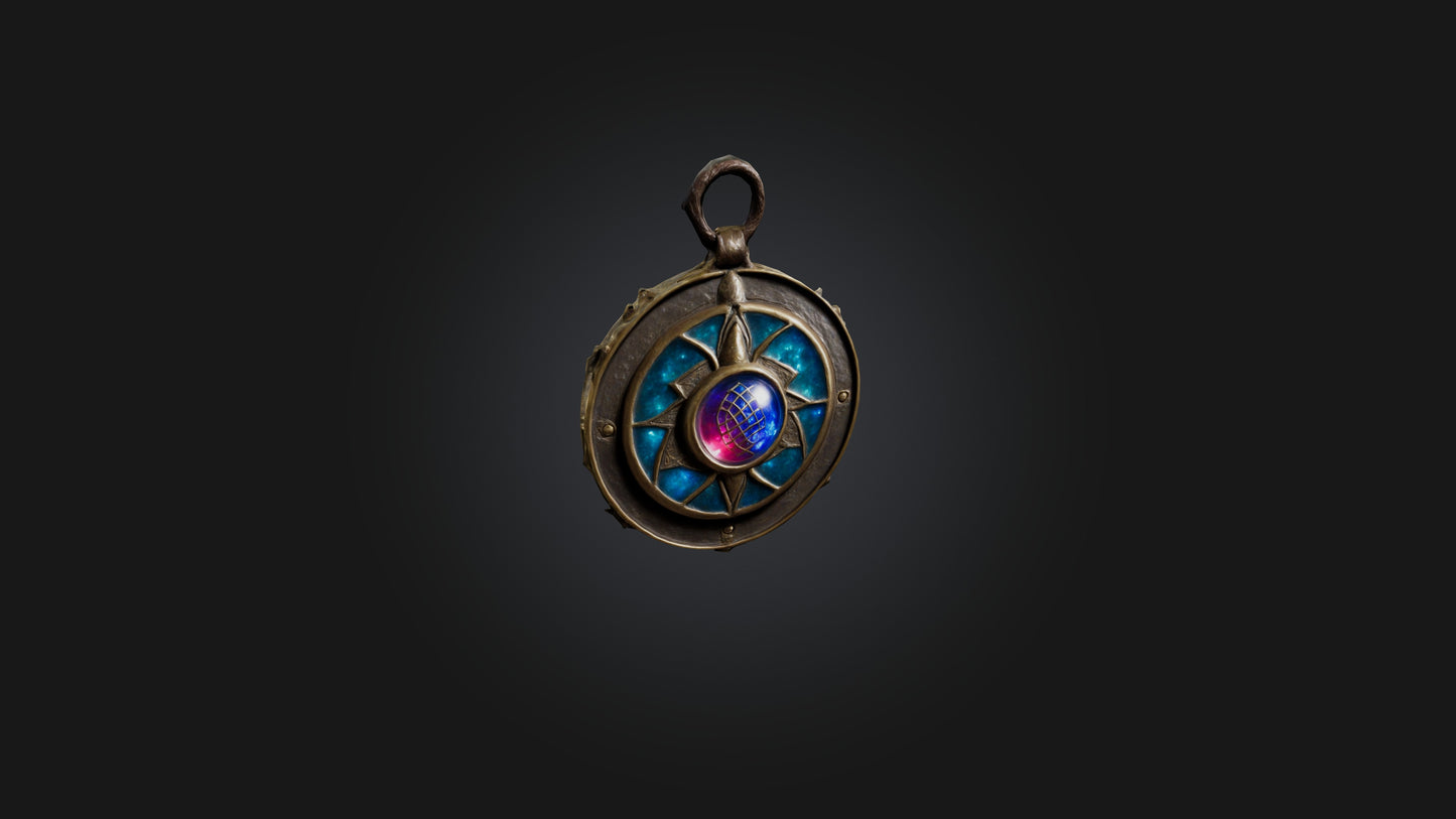 3D model Magic Amulet VR / AR / low-poly