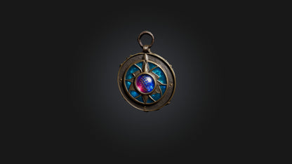 3D model Magic Amulet VR / AR / low-poly
