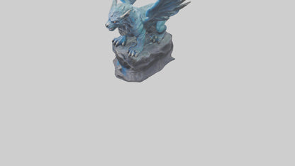 3D model Magic Beast statue model VR / AR / low-poly