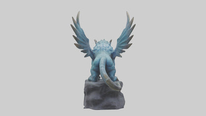 3D model Magic Beast statue model VR / AR / low-poly