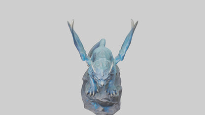 3D model Magic Beast statue model VR / AR / low-poly