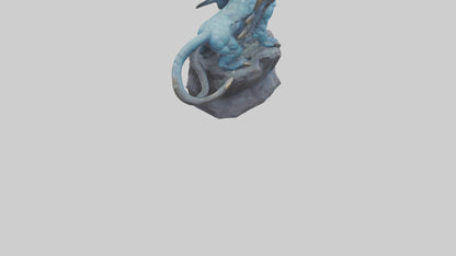 3D model Magic Beast statue model VR / AR / low-poly