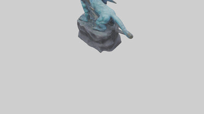 3D model Magic Beast statue model VR / AR / low-poly
