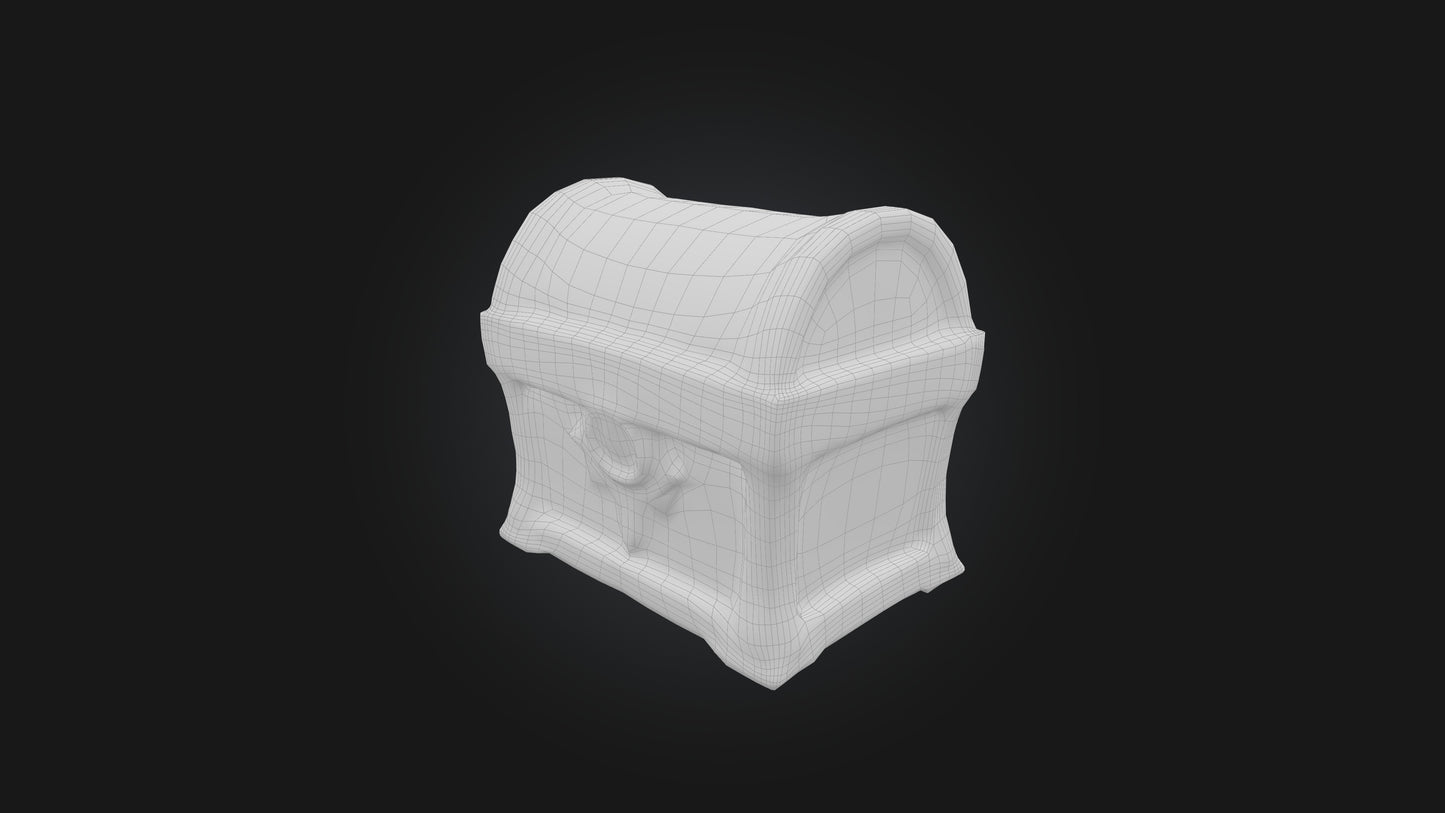 3D model Magic Chest VR / AR / low-poly
