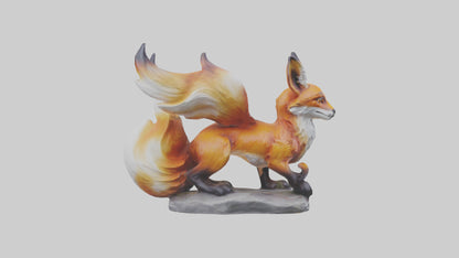 Magic Fox statue model VR / AR / low-poly