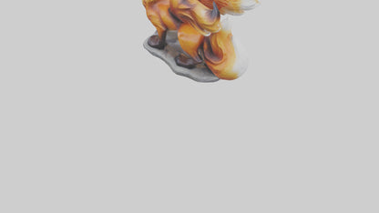 Magic Fox statue model VR / AR / low-poly