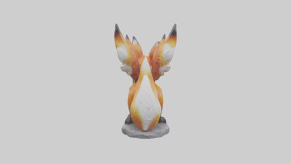 Magic Fox statue model VR / AR / low-poly