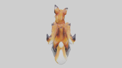 Magic Fox statue model VR / AR / low-poly