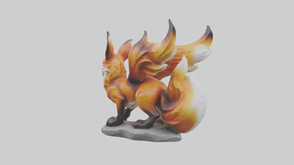 Magic Fox statue model VR / AR / low-poly