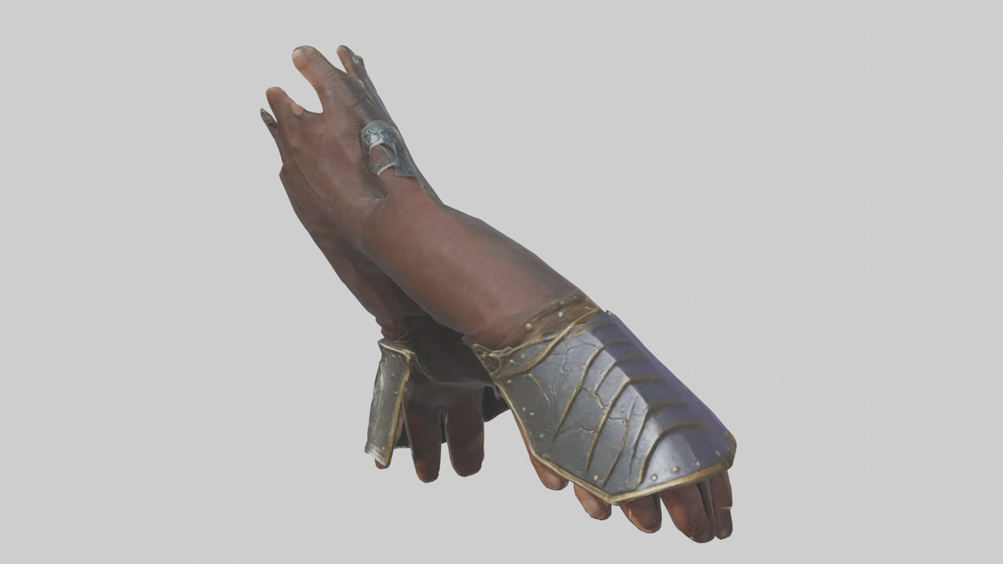 3D model Magic Gauntlets model VR / AR / low-poly