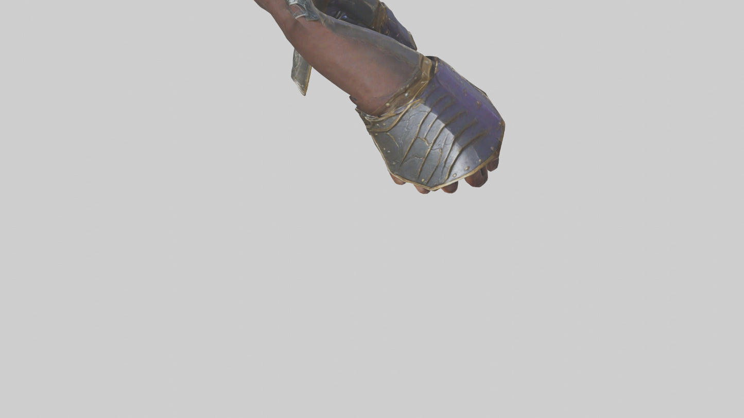 3D model Magic Gauntlets model VR / AR / low-poly