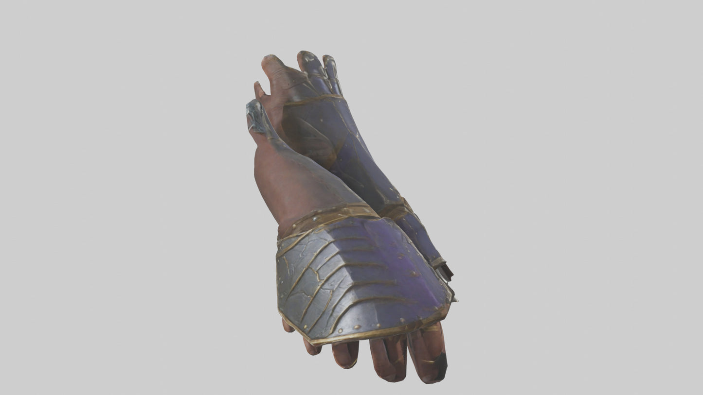 3D model Magic Gauntlets model VR / AR / low-poly