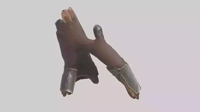3D model Magic Gauntlets model VR / AR / low-poly