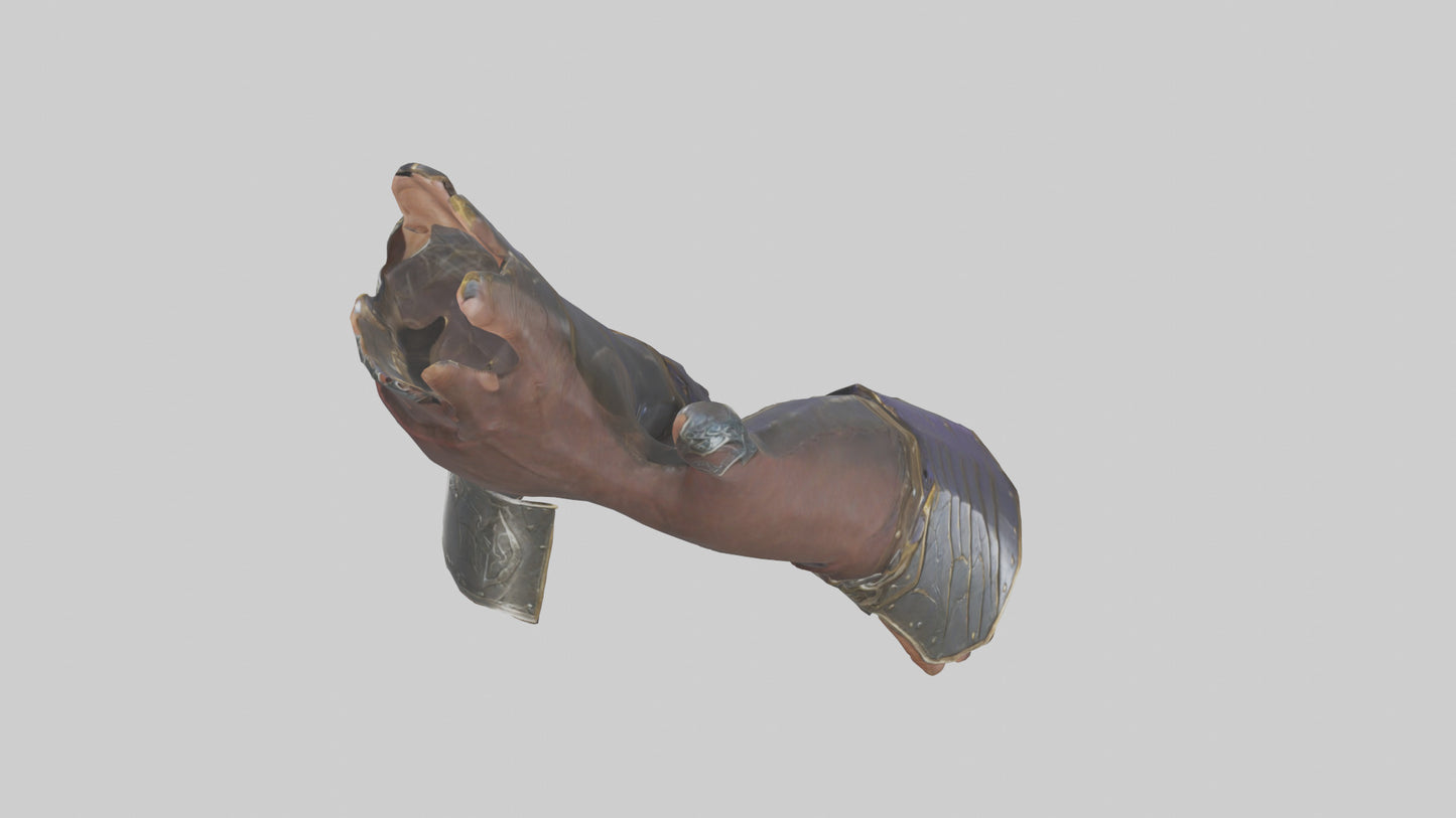 3D model Magic Gauntlets model VR / AR / low-poly