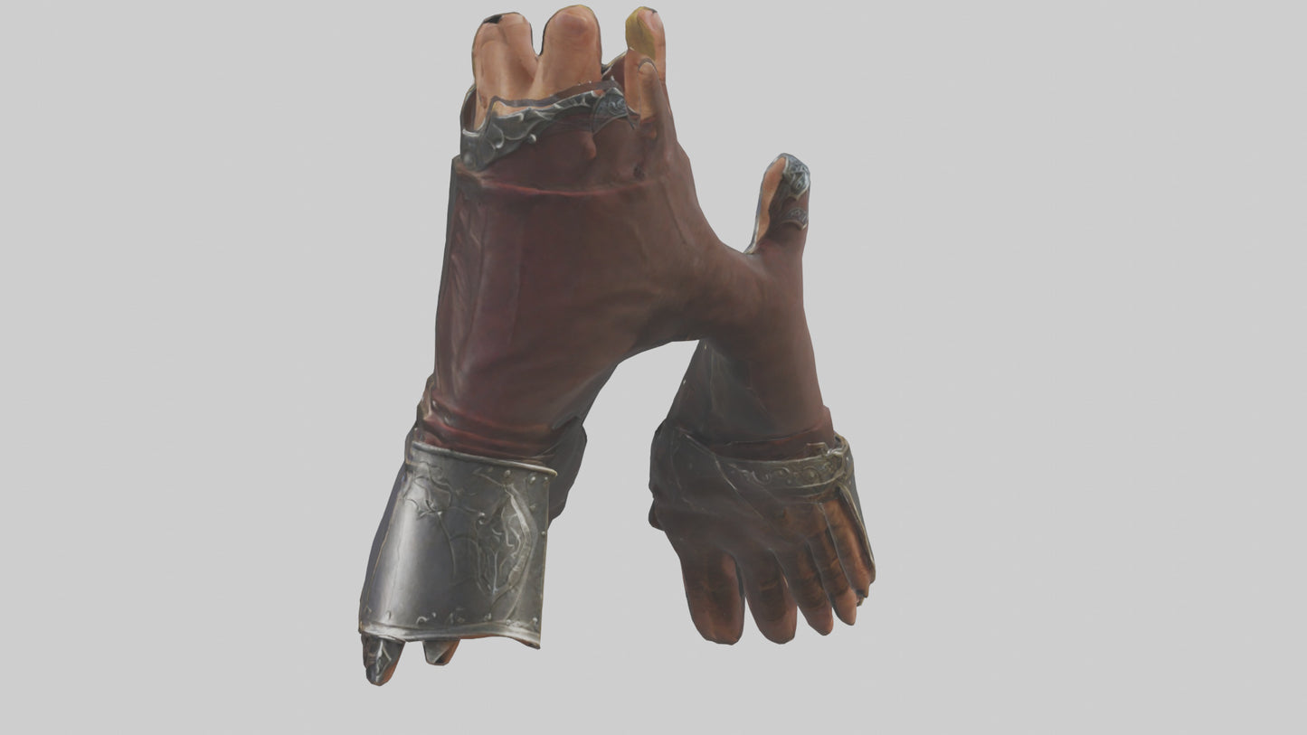 3D model Magic Gauntlets model VR / AR / low-poly