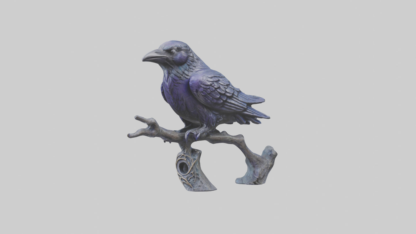 Magic Raven statue model VR / AR / low-poly