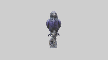Magic Raven statue model VR / AR / low-poly