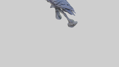 Magic Raven statue model VR / AR / low-poly