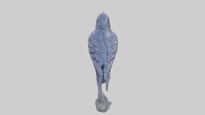 Magic Raven statue model VR / AR / low-poly