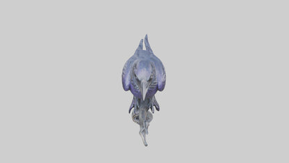 Magic Raven statue model VR / AR / low-poly