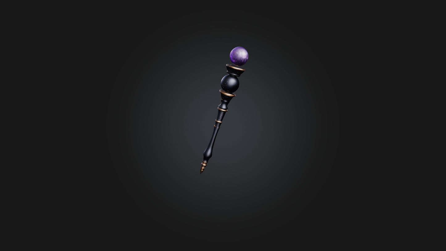 3D model Magic Wand VR / AR / low-poly