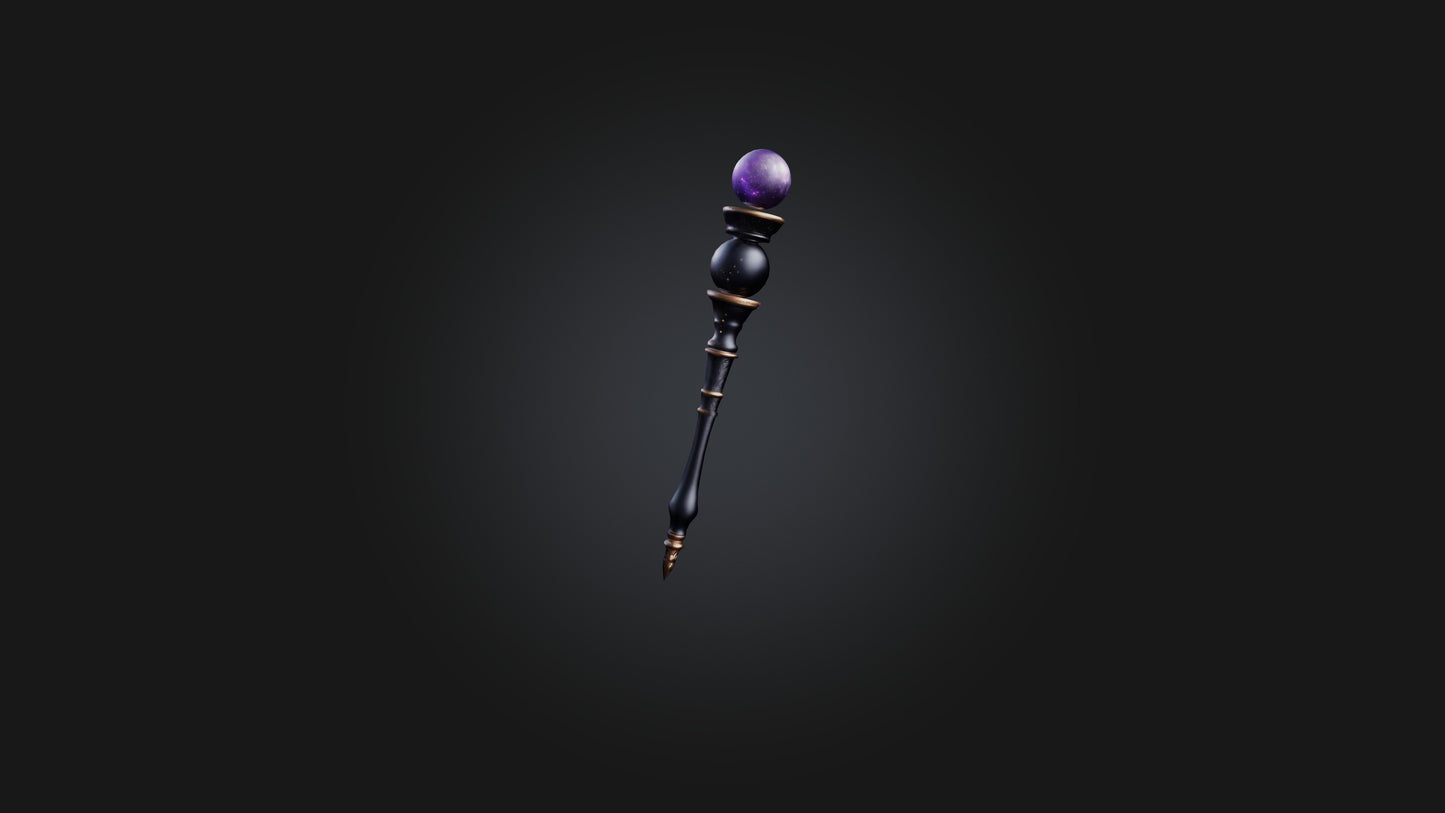 3D model Magic Wand VR / AR / low-poly
