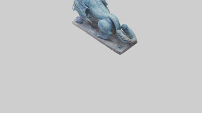 Magical Beast statue model VR / AR / low-poly