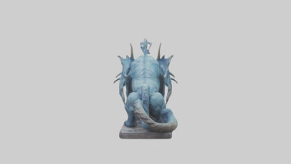 Magical Beast statue model VR / AR / low-poly