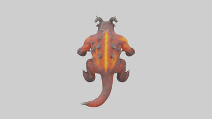 Magma Demon Beast model VR / AR / low-poly