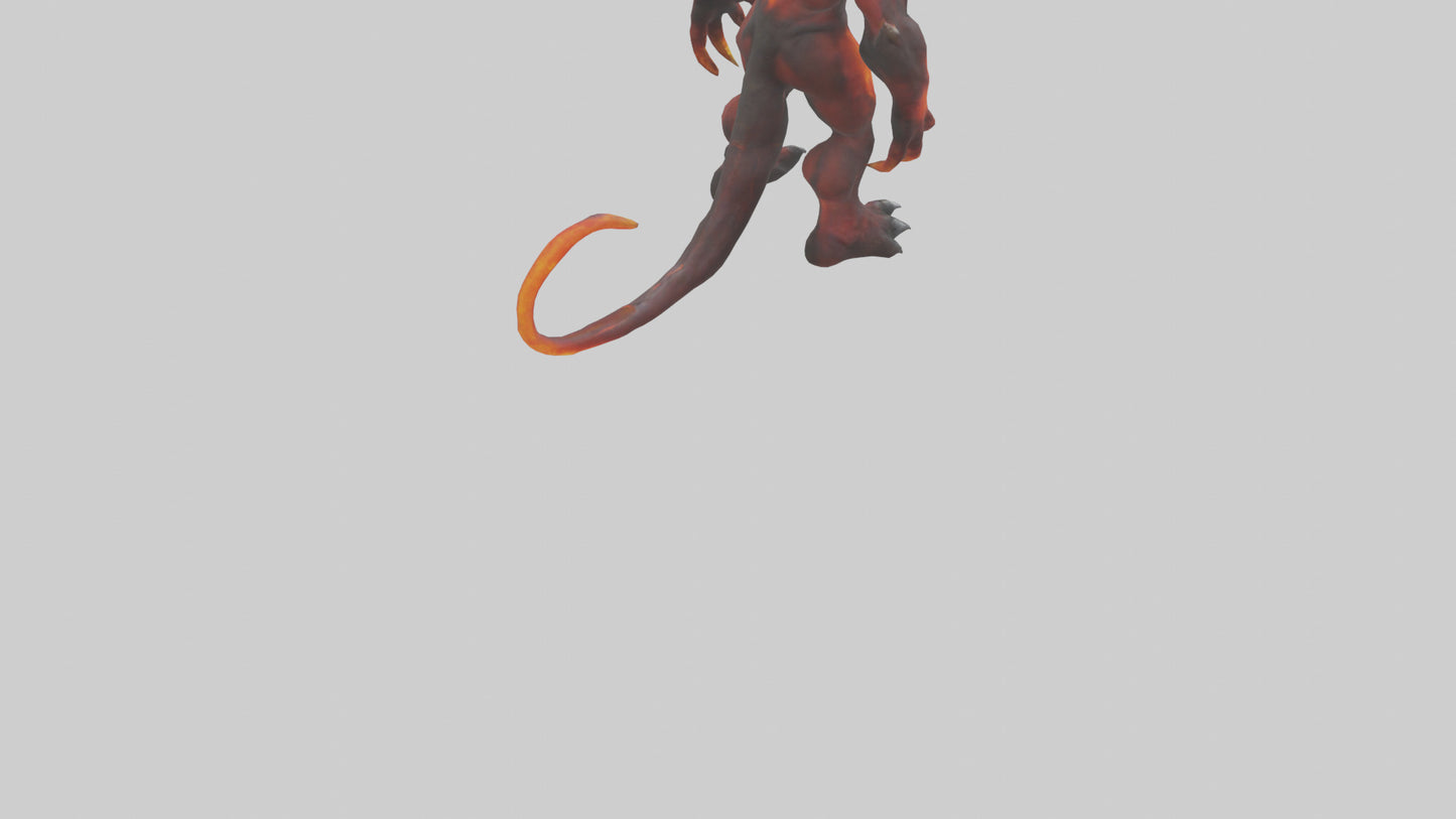 3D model Magma Demon model VR / AR / low-poly