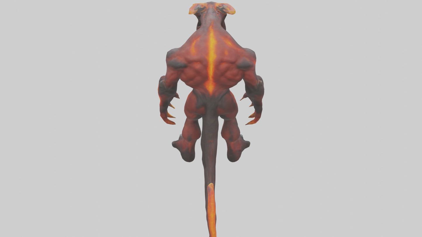 3D model Magma Demon model VR / AR / low-poly