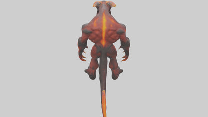 3D model Magma Demon model VR / AR / low-poly
