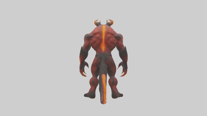 3D model Magma Demon model VR / AR / low-poly