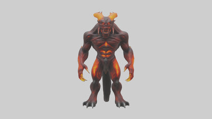 3D model Magma Demon model VR / AR / low-poly
