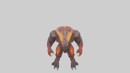 3D model Magma Demon model VR / AR / low-poly