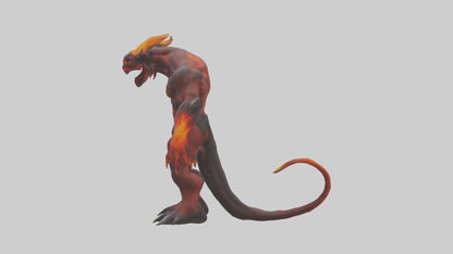 3D model Magma Demon model VR / AR / low-poly
