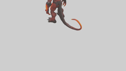 3D model Magma Demon model VR / AR / low-poly