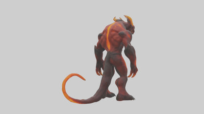 3D model Magma Demon model VR / AR / low-poly
