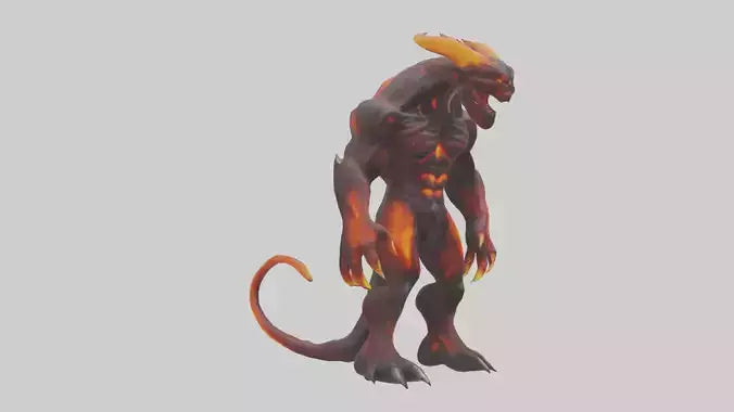 3D model Magma Demon model VR / AR / low-poly