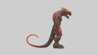 3D model Magma Demon model VR / AR / low-poly