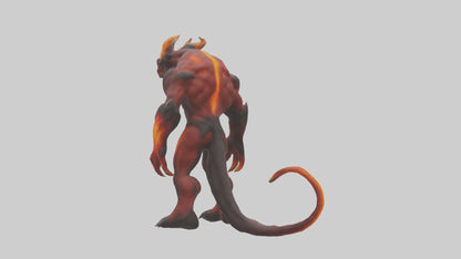 3D model Magma Demon model VR / AR / low-poly
