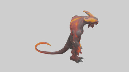 3D model Magma Demon model VR / AR / low-poly