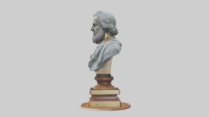 3D model Magna Carta bust statue model VR / AR / low-poly