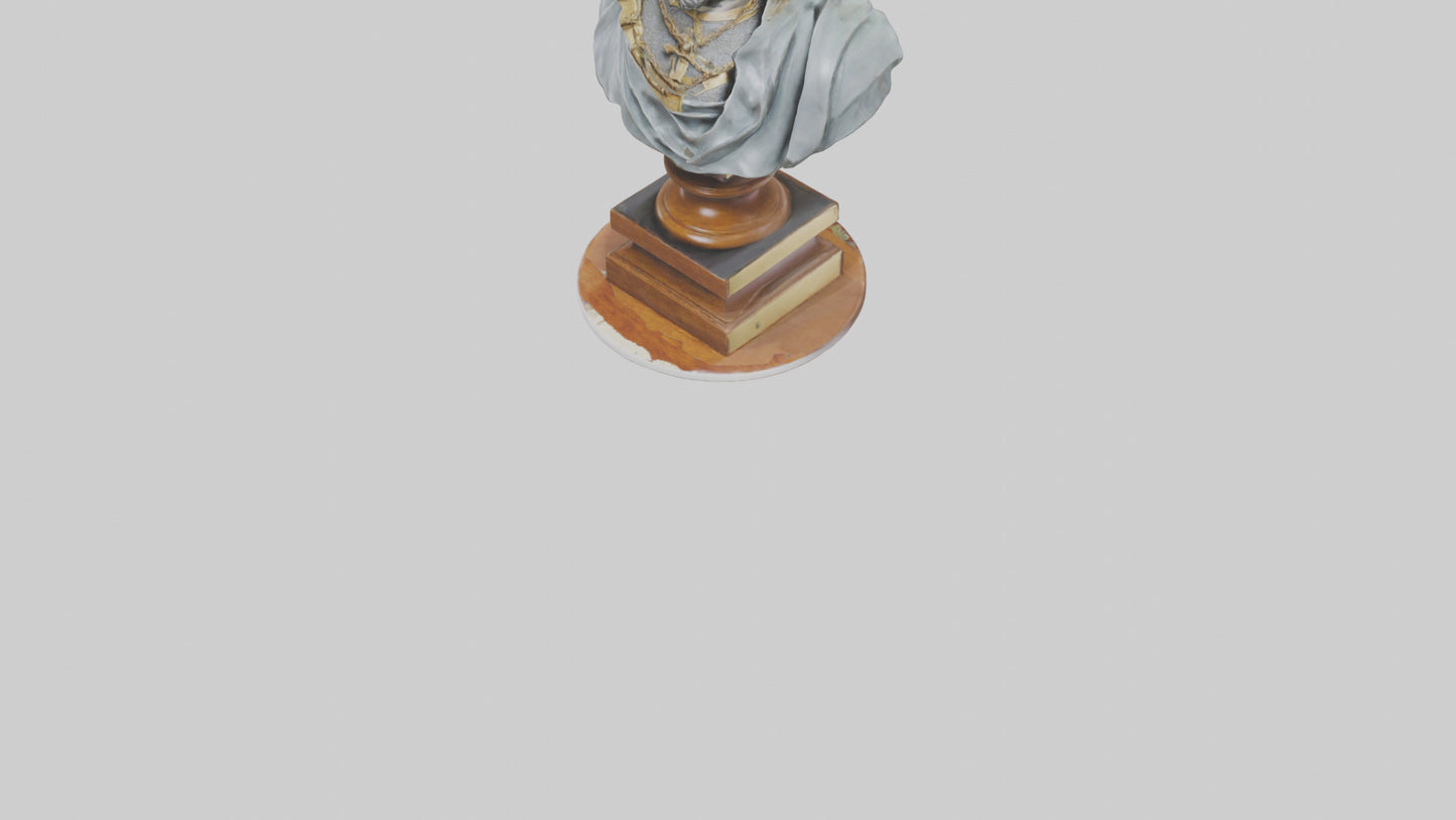 3D model Magna Carta bust statue model VR / AR / low-poly