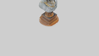 3D model Magna Carta bust statue model VR / AR / low-poly